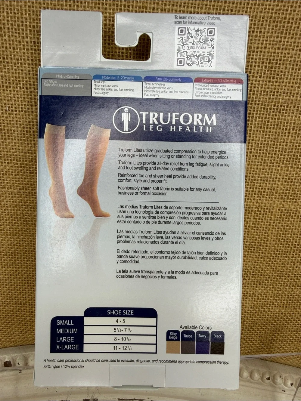 Truform Lites Sheer Knee Highs - Beige